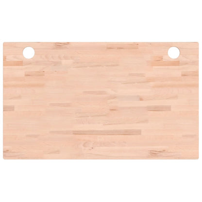 Piano Scrivania 100x60x2,5 cm in Legno Massello di Faggio