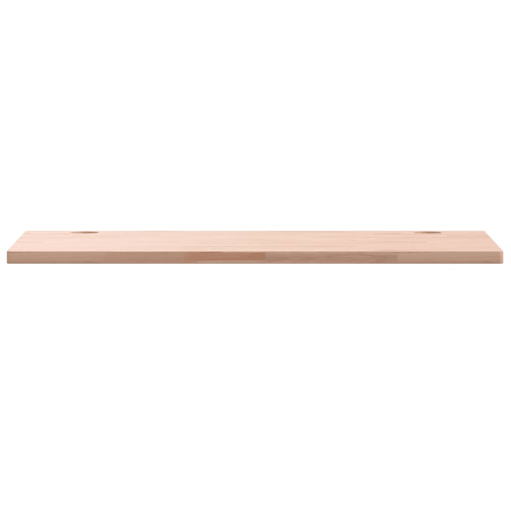 Piano Scrivania 100x60x2,5 cm in Legno Massello di Faggio