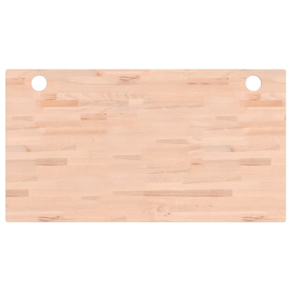 Piano Scrivania 110x60x2,5 cm in Legno Massello di Faggio