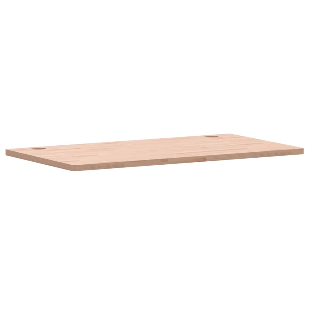 Piano Scrivania 110x60x2,5 cm in Legno Massello di Faggio