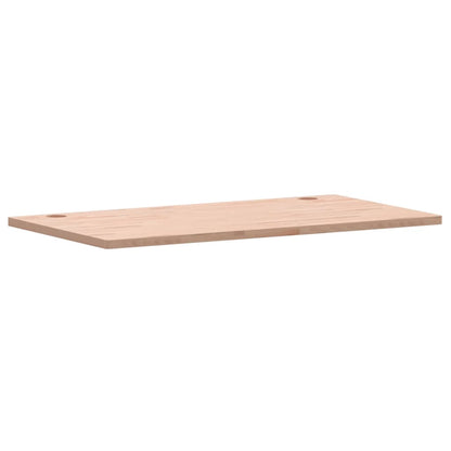 Piano Scrivania 110x60x2,5 cm in Legno Massello di Faggio