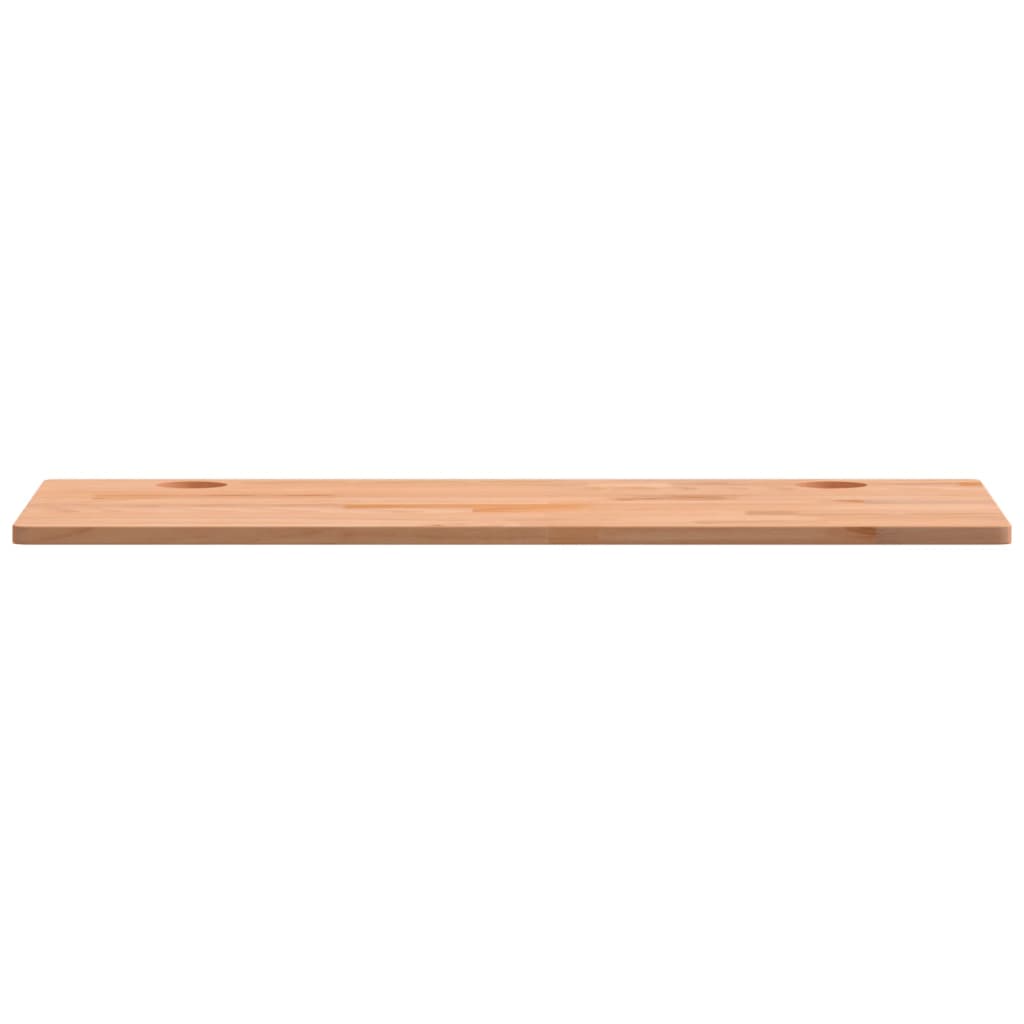 Piano per Scrivania 100x50x1,5 cm in Legno Massello di Faggio