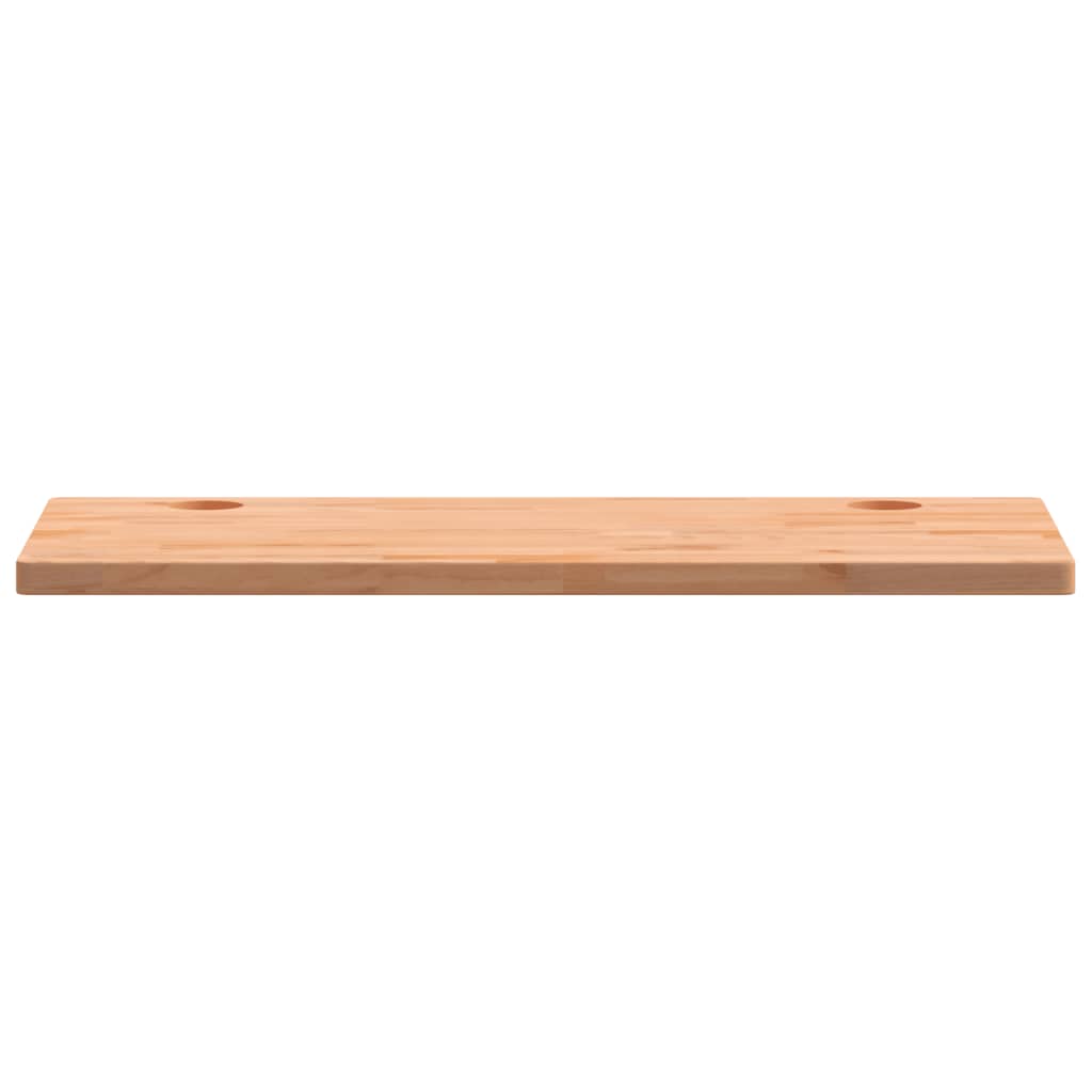 Piano Scrivania 100x50x2,5 cm in Legno Massello di Faggio