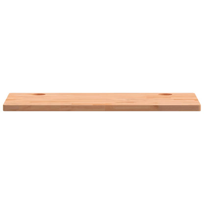 Piano Scrivania 100x50x2,5 cm in Legno Massello di Faggio