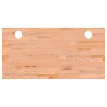 Piano Scrivania 110x55x2,5 cm in Legno Massello di Faggio