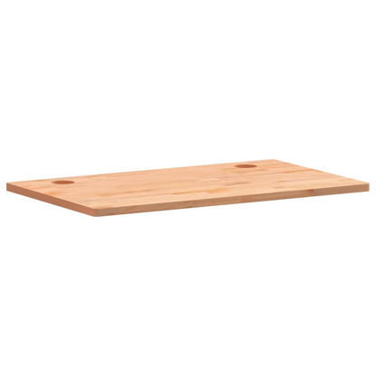 Piano Scrivania 110x60x2,5 cm in Legno Massello di Faggio