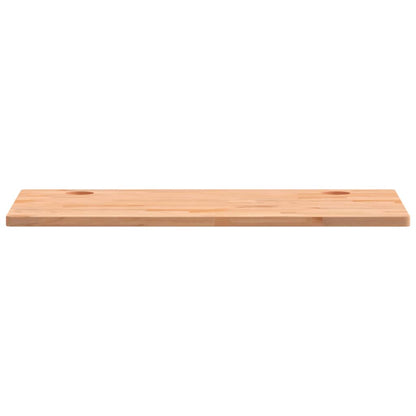 Piano Scrivania 110x60x2,5 cm in Legno Massello di Faggio
