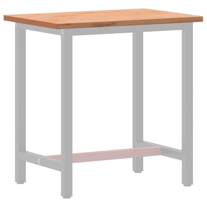 Piano Scrivania 80x55x2,5 cm in Legno Massello di Faggio