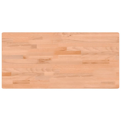 Piano Scrivania 115x55x2,5 cm in Legno Massello di Faggio