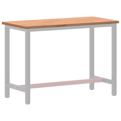 Piano Scrivania 115x55x2,5 cm in Legno Massello di Faggio