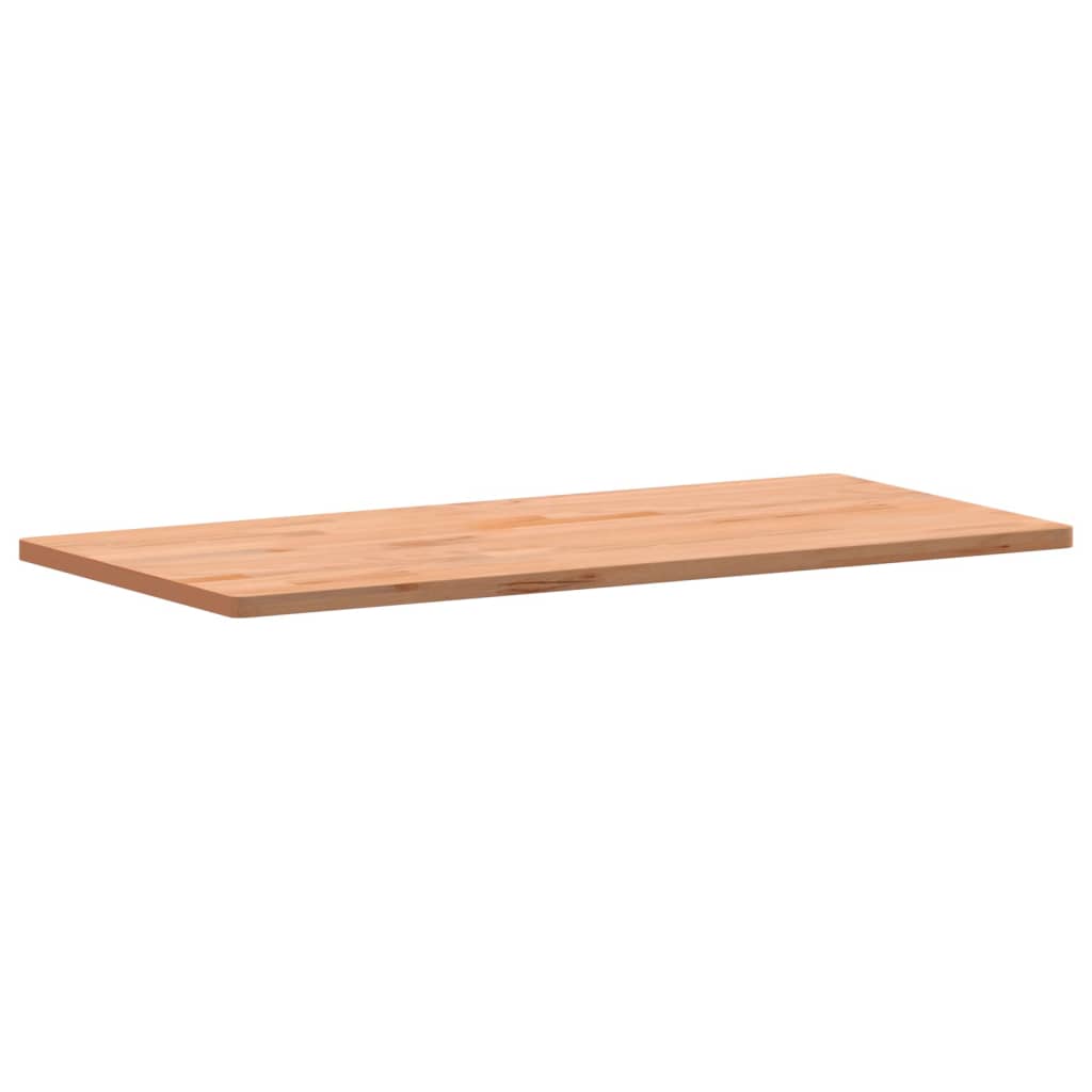 Piano Scrivania 115x55x2,5 cm in Legno Massello di Faggio