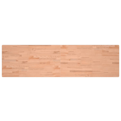 Piano Scrivania 200x55x2,5 cm in Legno Massello di Faggio