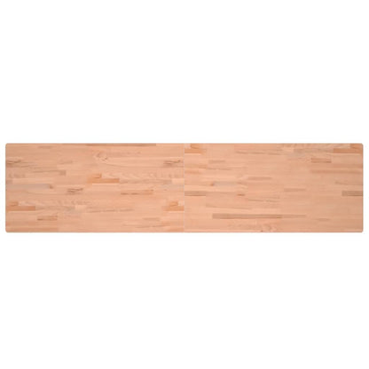 Piano Scrivania 220x55x2,5 cm in Legno Massello di Faggio