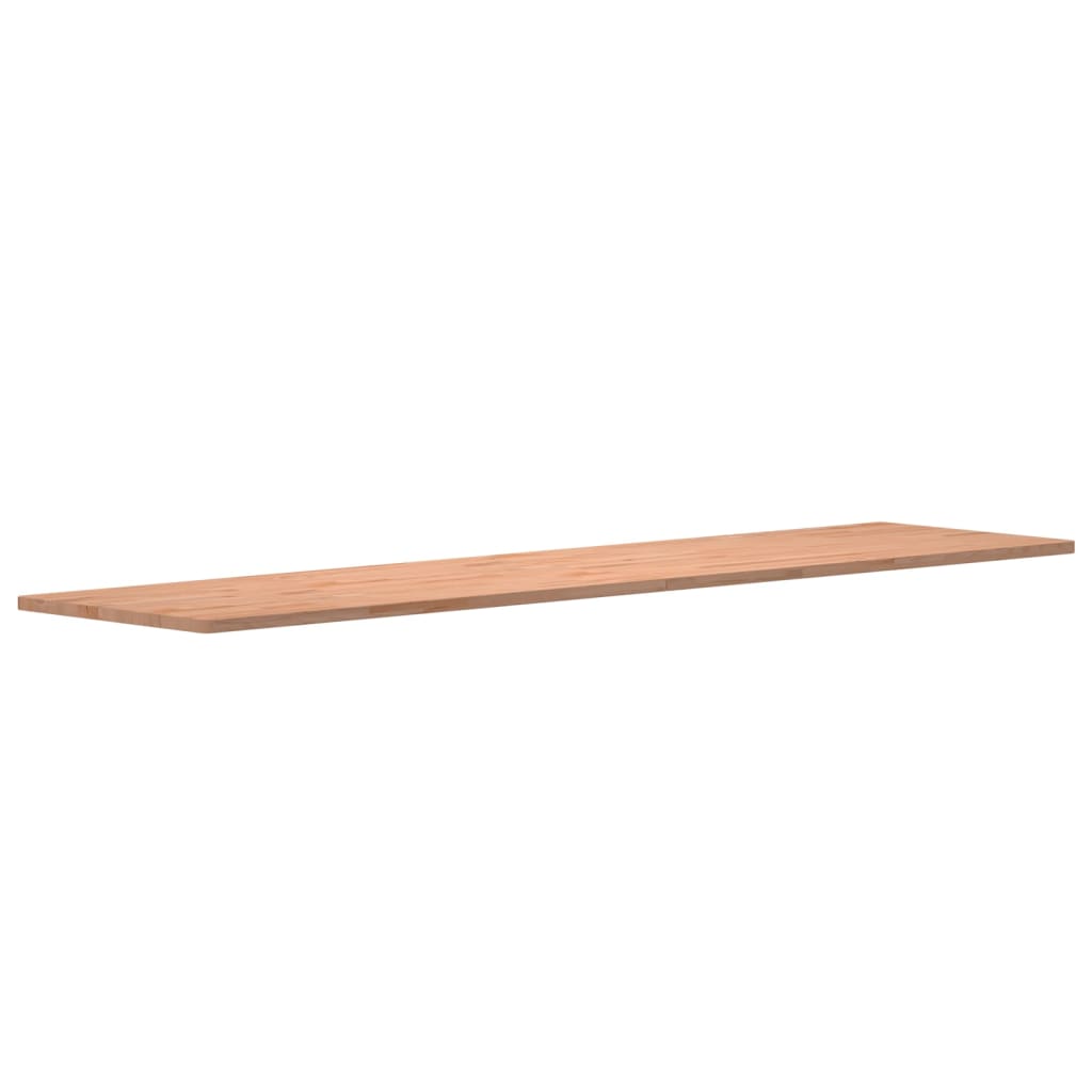 Piano Scrivania 220x55x2,5 cm in Legno Massello di Faggio