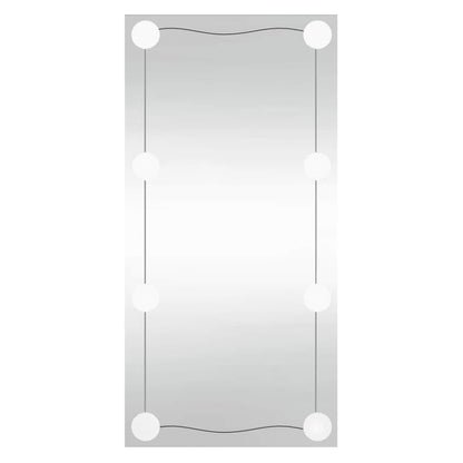 Specchio da Parete con Luci LED 30x60 cm Vetro Rettangolare