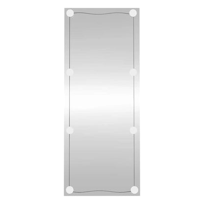 Specchio da Parete con Luci LED 40x100 cm Vetro Rettangolare