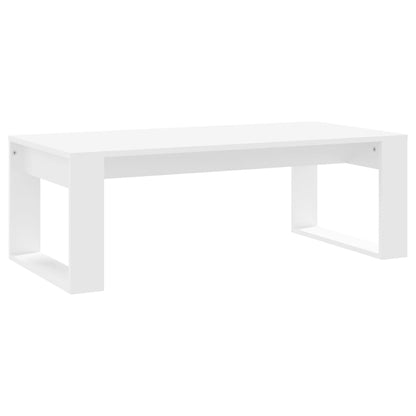 Tavolino da Salotto Bianco 102x50x35 cm in Legno Multistrato