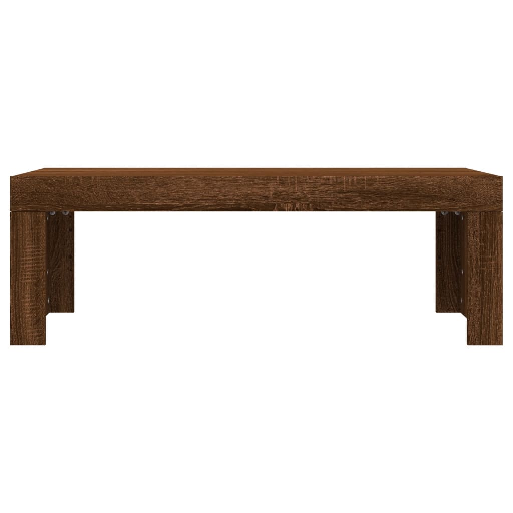 Tavolino Salotto Rovere Marrone 102x50x36 cm Legno Multistrato