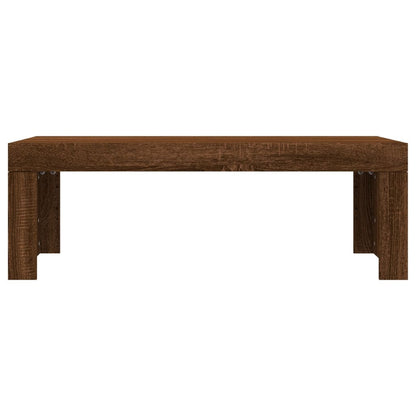 Tavolino Salotto Rovere Marrone 102x50x36 cm Legno Multistrato