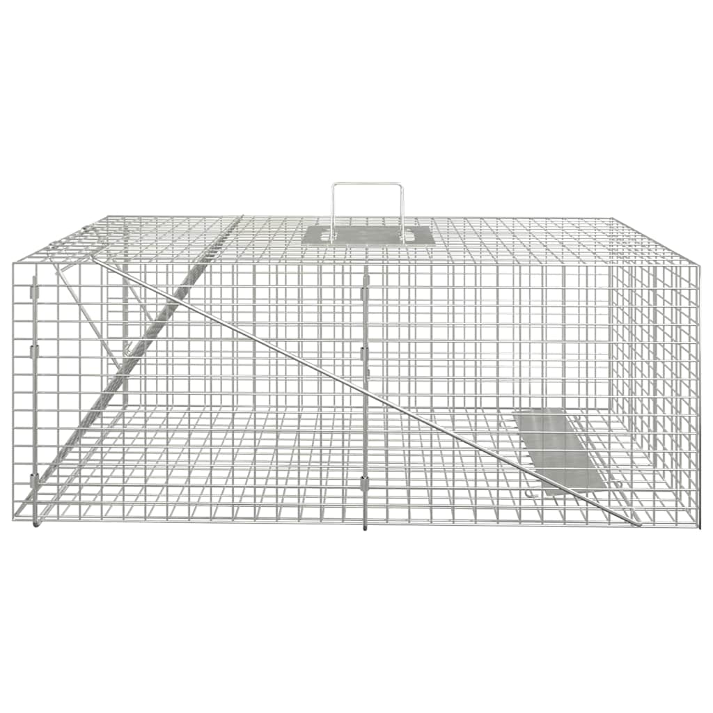 Trappola per Animali 64,5x25x26,5 cm in Ferro Zincato