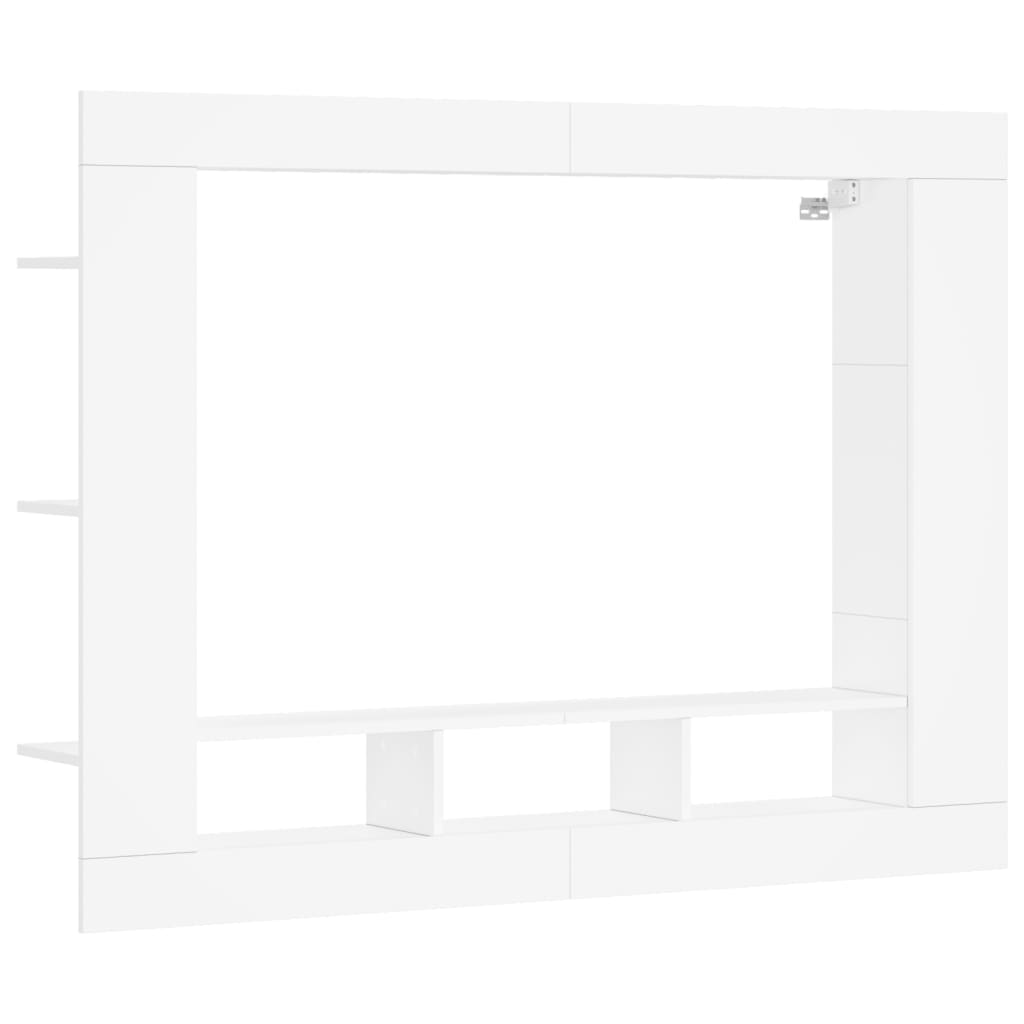 Mobile Porta TV Bianco 152x22x113 cm in Legno Multistrato