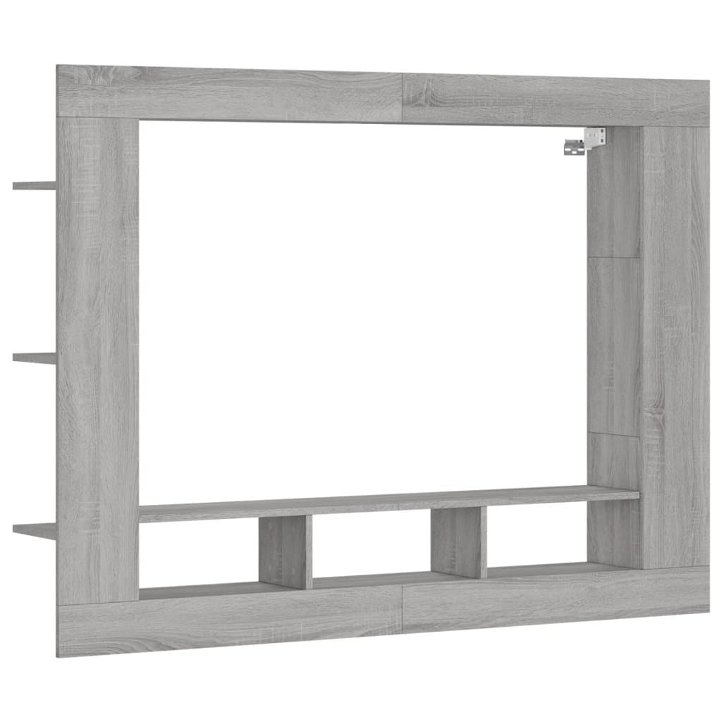 Mobile Porta TV Grigio Sonoma 152x22x113cm in Legno Multistrato