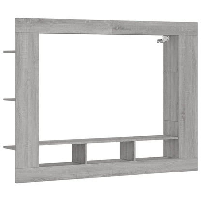 Mobile Porta TV Grigio Sonoma 152x22x113cm in Legno Multistrato