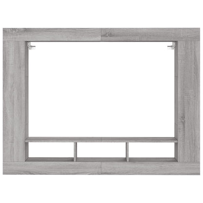 Mobile Porta TV Grigio Sonoma 152x22x113cm in Legno Multistrato