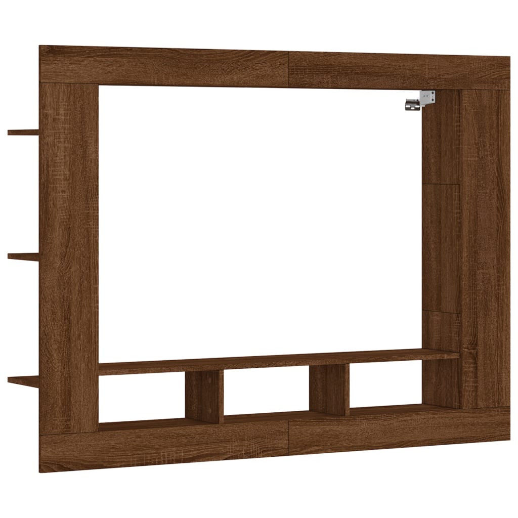 Mobile Porta TV Rovere Marrone 152x22x113 cm Legno Multistrato