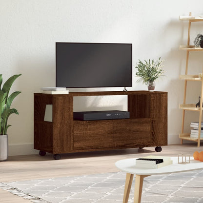 Mobile TV Rovere Marrone 102x34,5x43 cm in Legno Multistrato