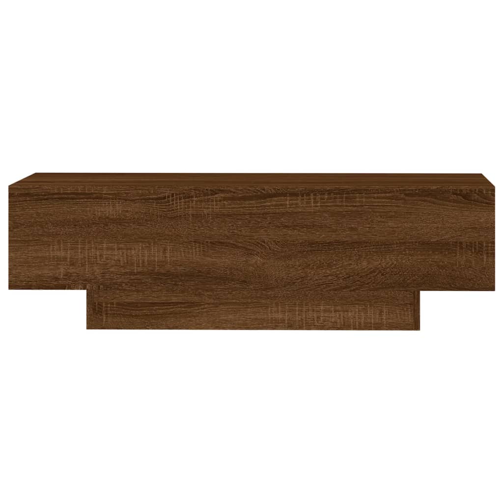 Tavolino Salotto Rovere Marrone 100x49,5x31cm Legno Multistrato