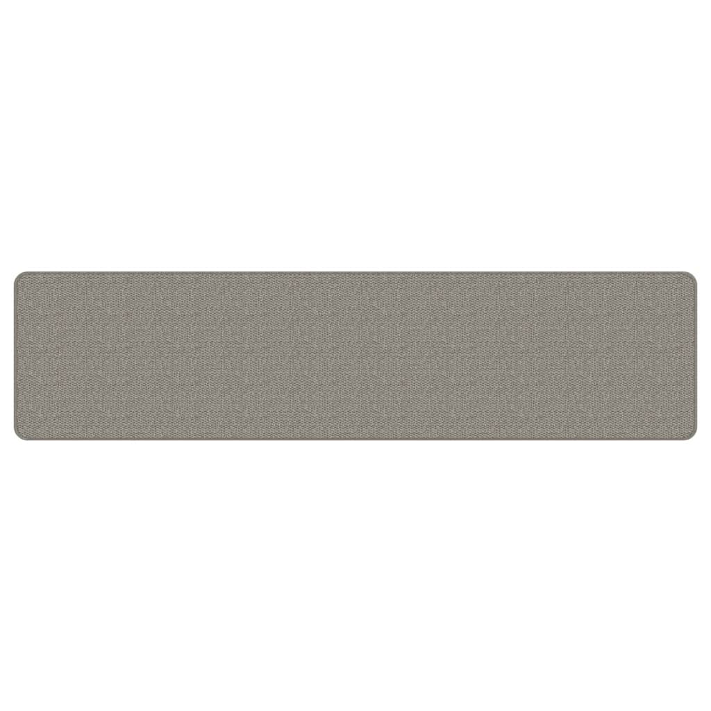 Tappeto Corsia Aspetto Sisal Argento 50x200 cm
