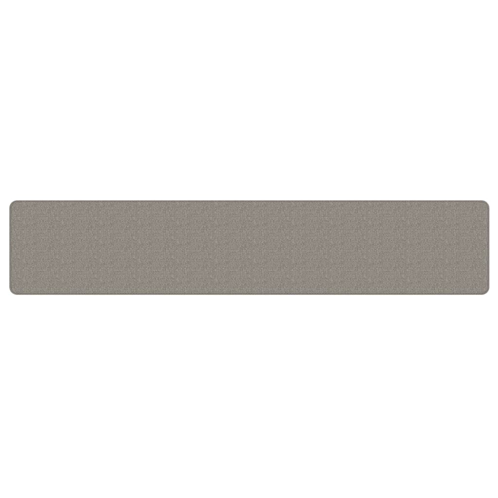 Tappeto Corsia Aspetto Sisal Argento 50x250 cm