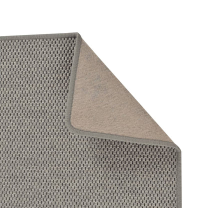 Tappeto Corsia Aspetto Sisal Argento 80x150 cm