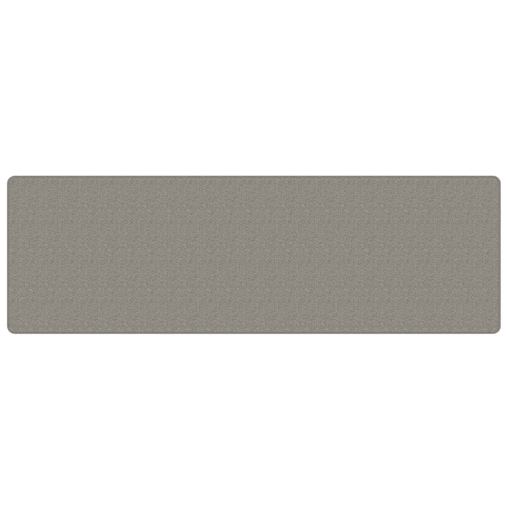 Tappeto Corsia Aspetto Sisal Argento 80x250 cm