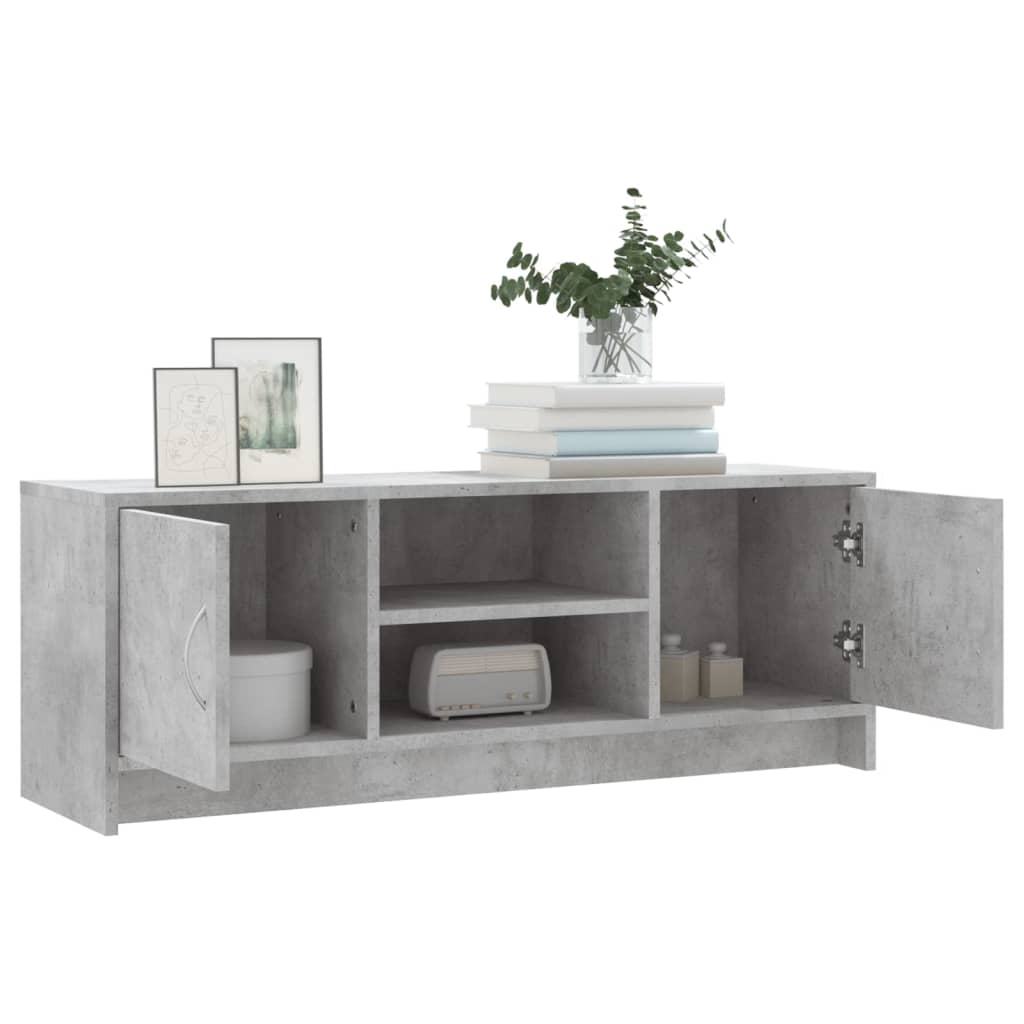 Mobile Porta TV Grigio Cemento 102x30x37,5 cm Legno Multistrato