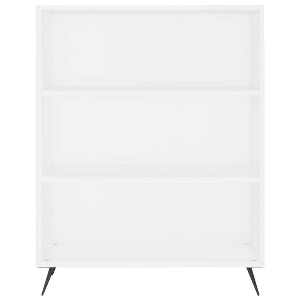 Credenza Bianca 69,5x32,5x180 cm Legno Multistrato