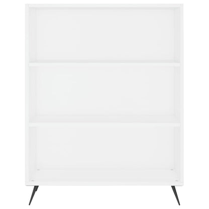 Credenza Bianca 69,5x32,5x180 cm Legno Multistrato