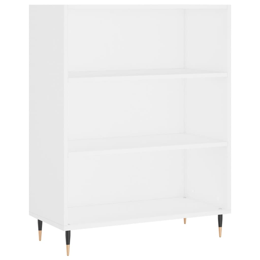 Credenza Bianca 69,5x32,5x180 cm Legno Multistrato