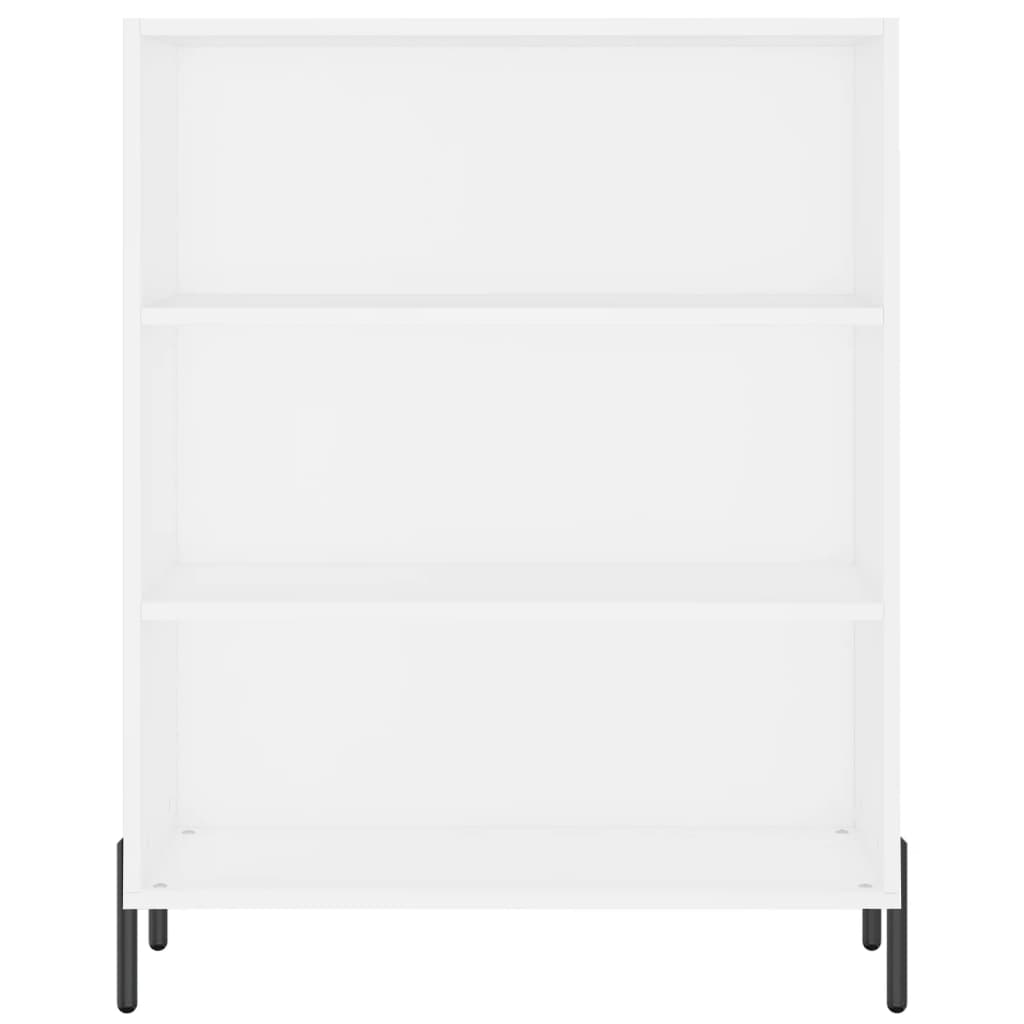 Credenza Bianca 69,5x32,5x180 cm Legno Multistrato
