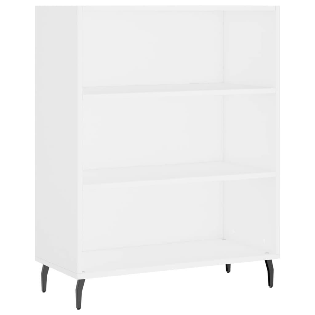 Credenza Bianca 69,5x32,5x180 cm Legno Multistrato