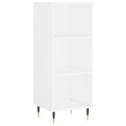 Credenza 34,5x32,5x180 cm in Legno Multistrato Bianco Lucido