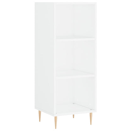 Credenza 34,5x32,5x180 cm in Legno Multistrato Bianco Lucido