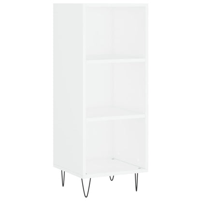 Credenza 34,5x32,5x180 cm in Legno Multistrato Bianco Lucido