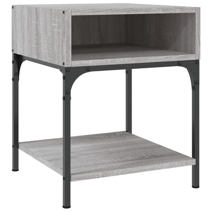 Comodini 2 pz Grigio Sonoma 40x41x50 cm in Legno Multistrato