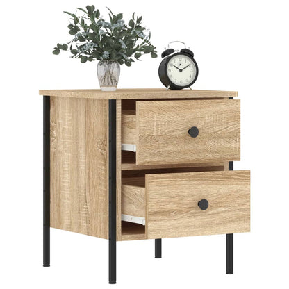 Comodini 2 pz Rovere Sonoma 40x42x50 cm in Legno Multistrato