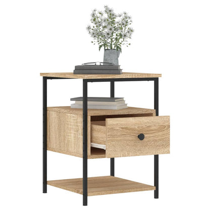 Comodino Rovere Sonoma 40x42x56 cm in Legno Multistrato