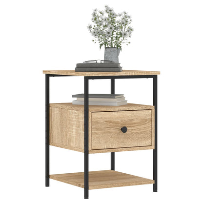 Comodini 2 pz Rovere Sonoma 40x42x56 cm in Legno Multistrato