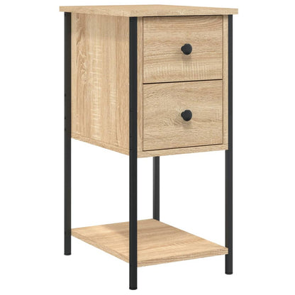 Comodini 2 pz Rovere Sonoma 32x42x70 cm in Legno Multistrato