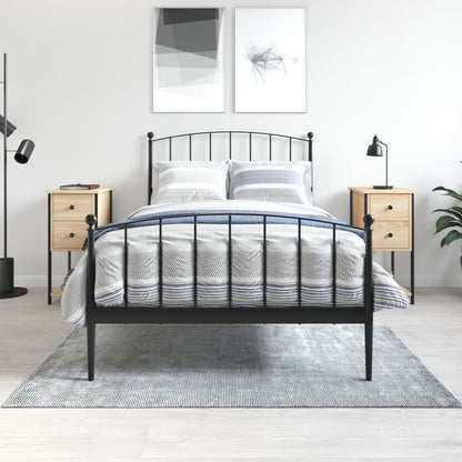 Comodini 2 pz Rovere Sonoma 32x42x70 cm in Legno Multistrato